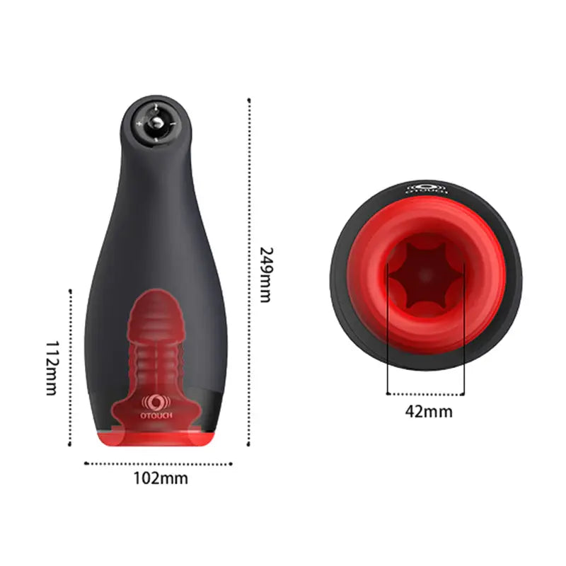 XV9: Blowjob Machine mit Sofortwärme, Stoßfunktion & Joystick-Control