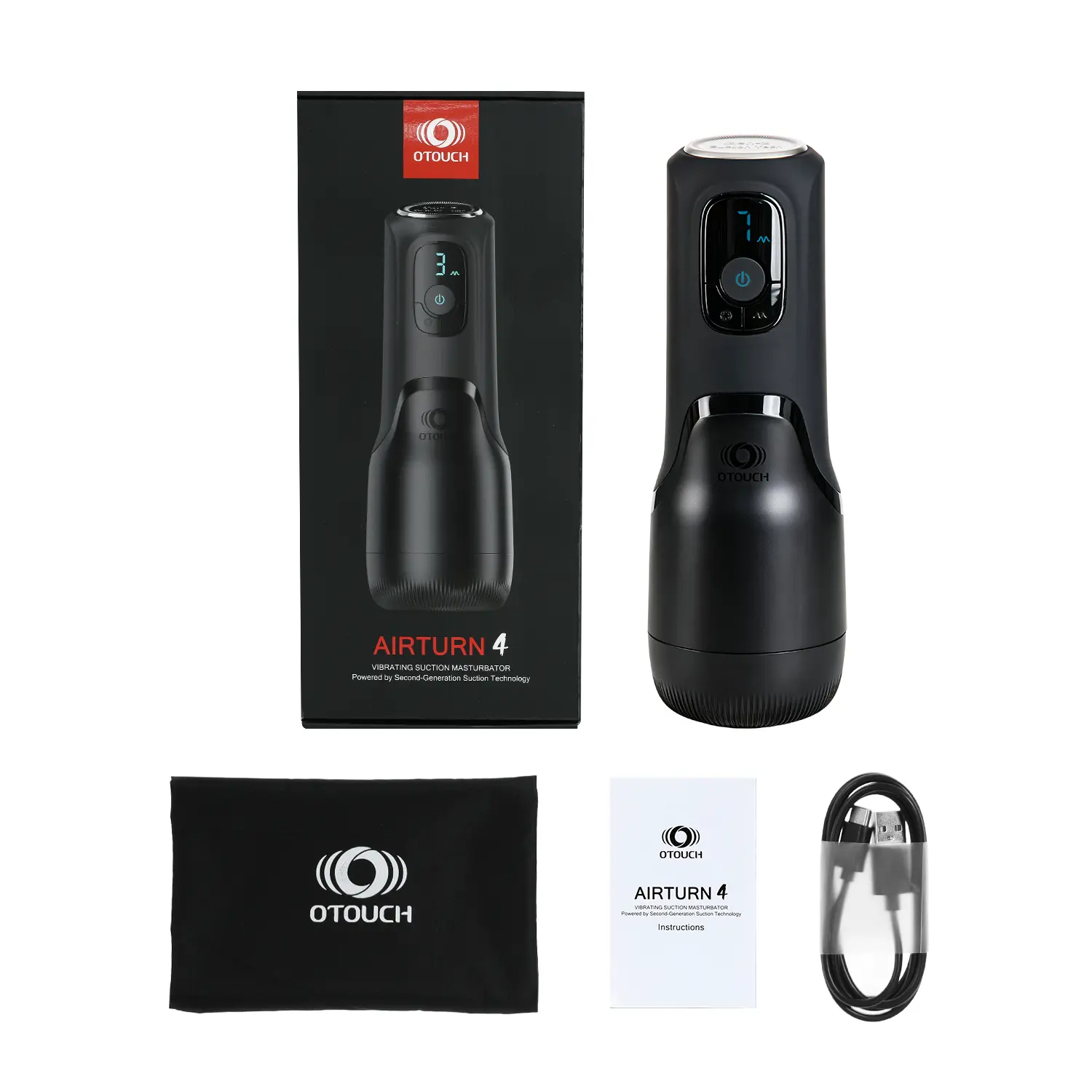 XS7: Masturbator mit Gen 2 Kontraktion, Saugfunktion & Vibration