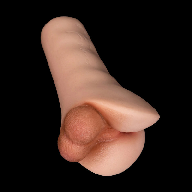Produkttitel: Rebecca: Masturbator für Männer mit Silikon-Analkanal & Hodensack
