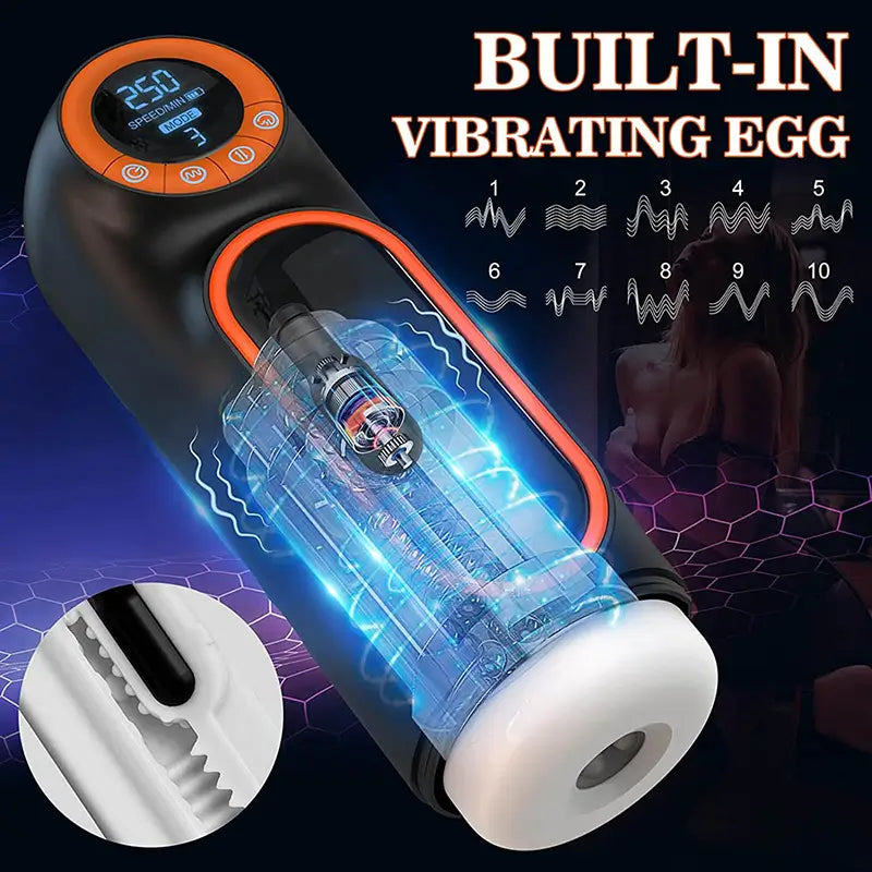 XT1: Automatische Masturbator für Mann mit kraftvoller Saug- und Stoßfunktion