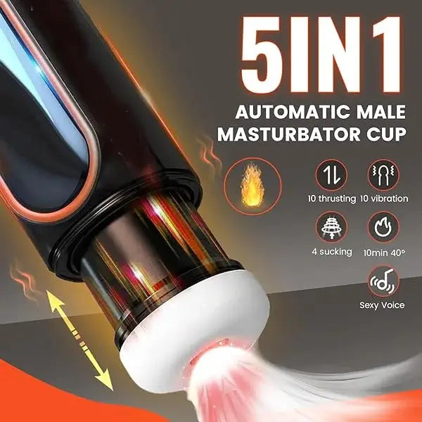 XT1: Automatische Masturbator für Mann mit kraftvoller Saug- und Stoßfunktion