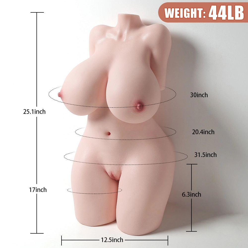 Jenny: 19,95 kg BBW Silikon Sex Puppen in Lebensgröße mit großem Po und Brüsten