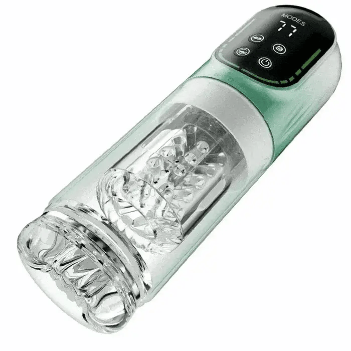 XR4: Wasserdichter Blowjob Masturbator mit rotierender, saugender und teleskopierender Funktion
