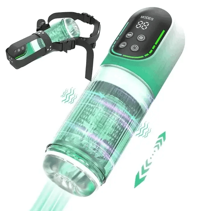 XR4: Wasserdichter Blowjob Masturbator mit rotierender, saugender und teleskopierender Funktion