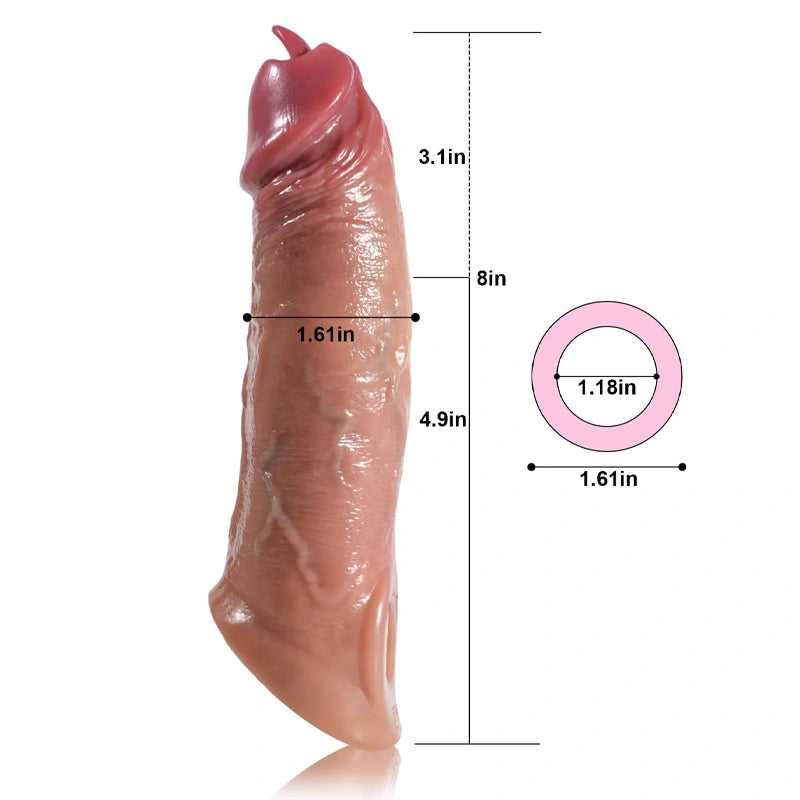 Beste Penishülle mit Vibration, 20,32 cm Länge