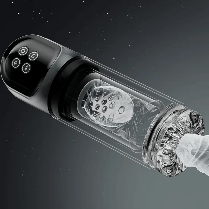 XR3 Plus: 2-in-1 voll wasserdichter Blowjob-Stimulator mit Wasser-Vakuumpumpe
