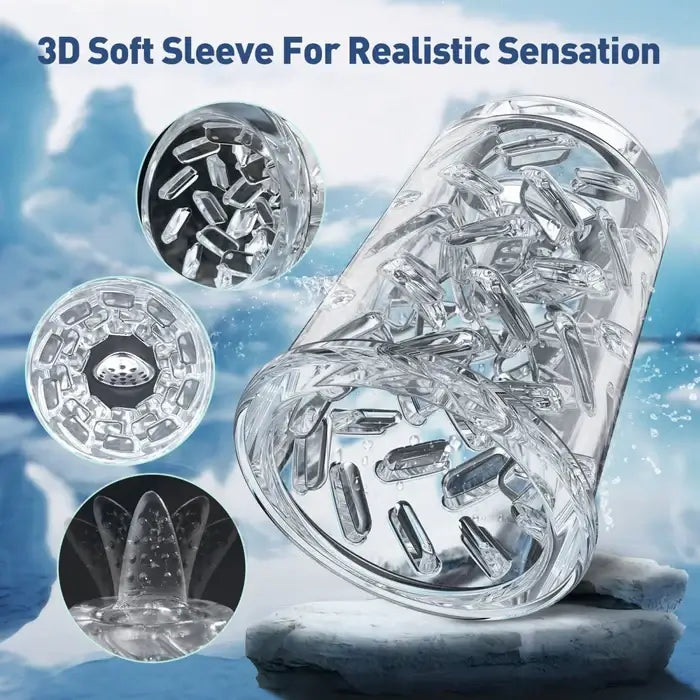 XR3 Plus: 2-in-1 voll wasserdichter Blowjob-Stimulator mit Wasser-Vakuumpumpe