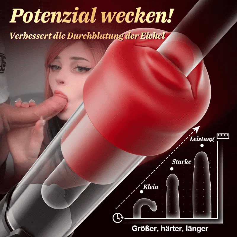 XP9: Elektrische Saug-Penispumpe mit Blowjob-Funktion