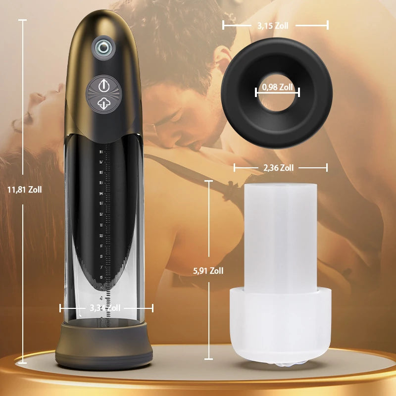 Bathfun: Elektrische Vakuum-Saugpenispumpe mit intensiver Saugkraft