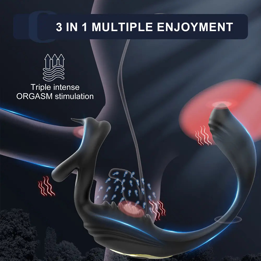 PM5: Elektrischer Prostata-Massager zur Stimulation von Penis, Hoden und Damm