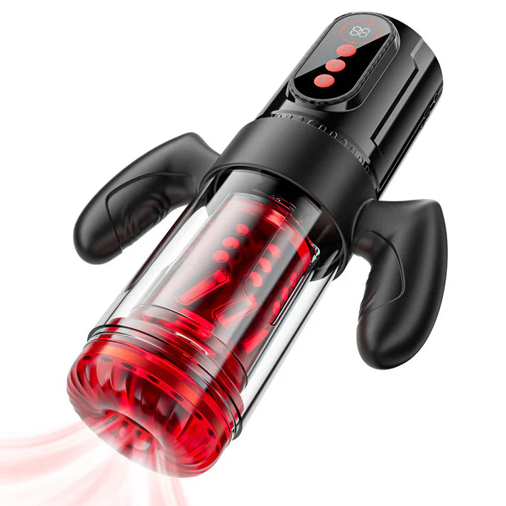 XS5: Griff Elektrischer Masturbator mit 9 Teleskopfunktion & Rotierend & Saugmodi