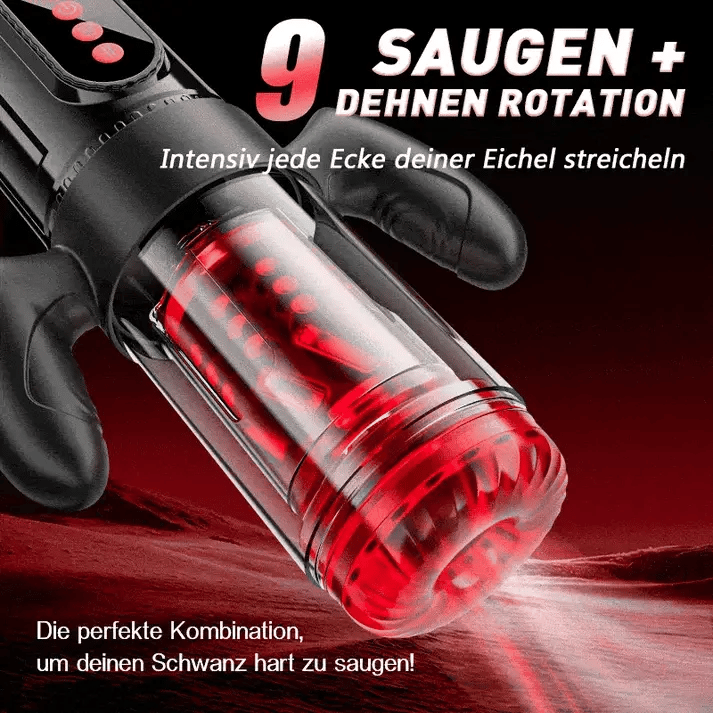 XS5: Griff Elektrischer Masturbator mit 9 Teleskopfunktion & Rotierend & Saugmodi