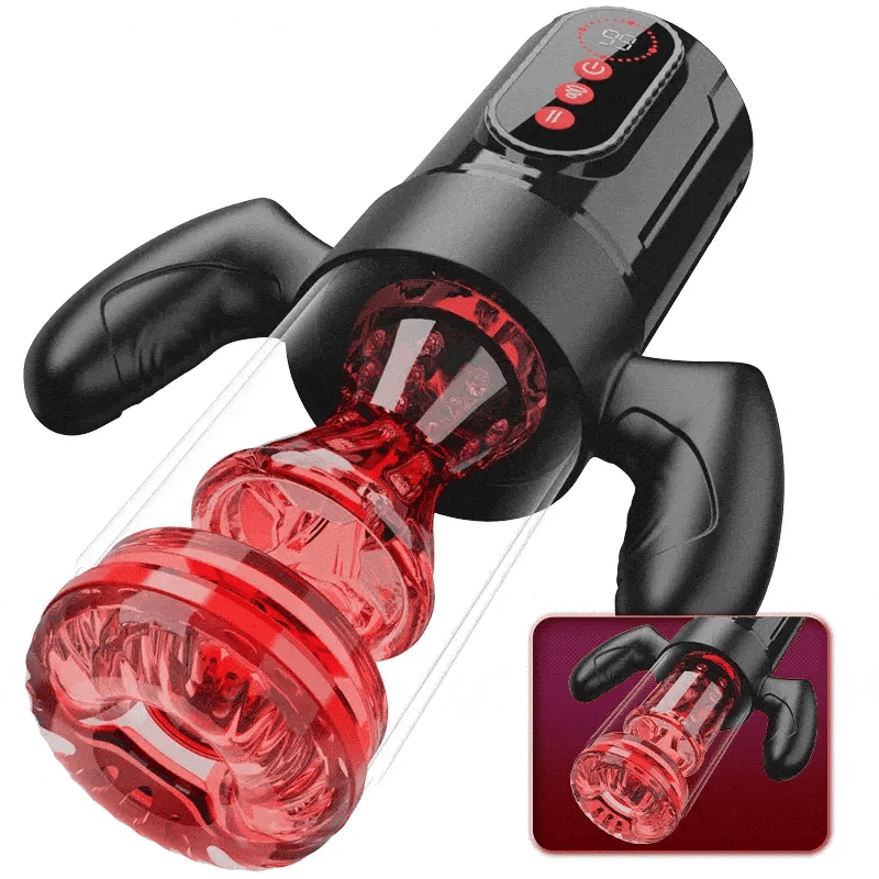 XS5: Griff Elektrischer Masturbator mit 9 Teleskopfunktion & Rotierend & Saugmodi