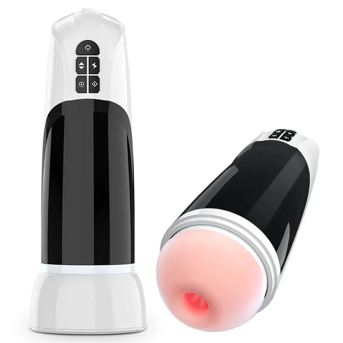 XT4: Große 6-in-1 Hands Free Masturbator mit 7 Stoß- und Saugmodi