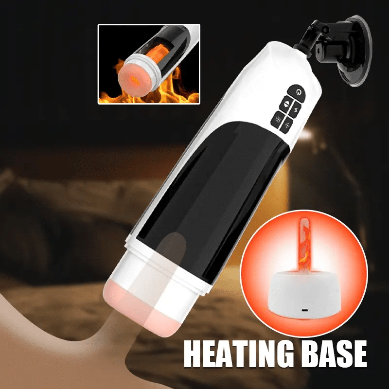 XT4: Große 6-in-1 Hands Free Masturbator mit 7 Stoß- und Saugmodi