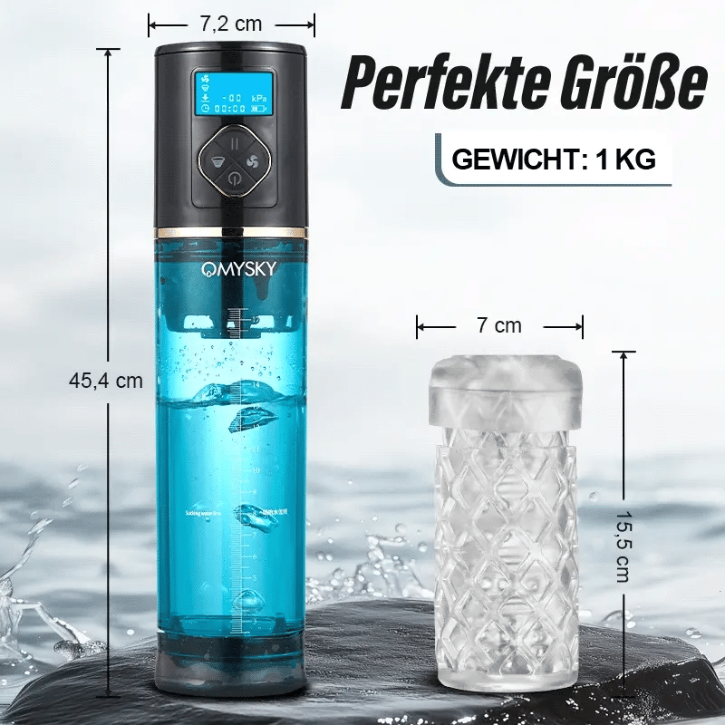 XP6: Elektrische Hydrotherapie-Wasservortex Penispumpe mit 6 Saugmodi