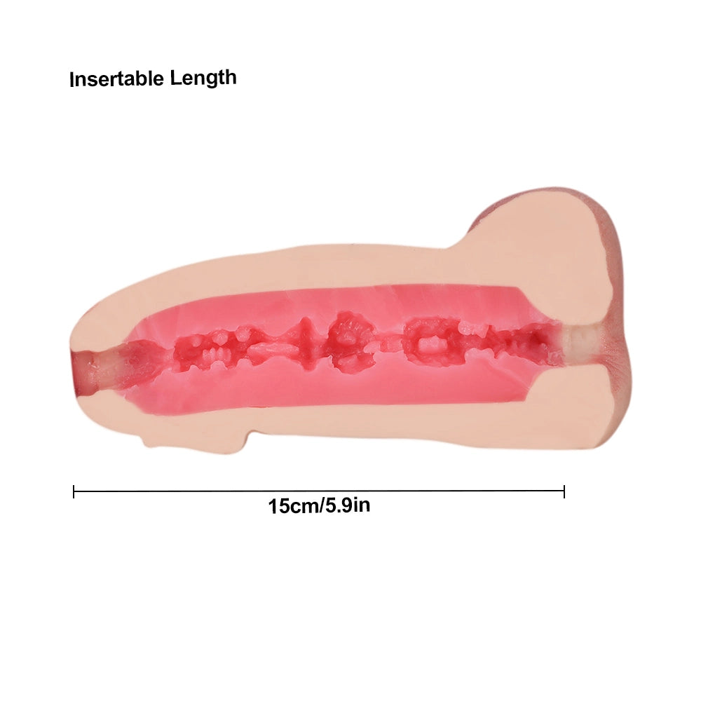 Kimi: Realistischer Weicher Silikon Dildo Masturbator mit 3D Anal Tunnel