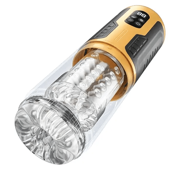 XR15: Leckender Massage-Stroker mit Stoß-, Rotations- & Vibrationsmodus und One-Key-Burst