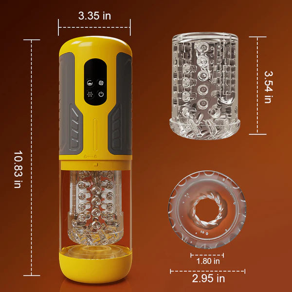 XR15: Leckender Massage-Stroker mit Stoß-, Rotations- & Vibrationsmodus und One-Key-Burst