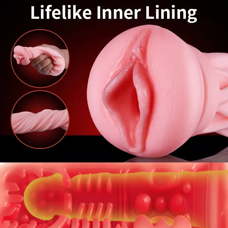 Leten ThermoPod Pro: Heizung Männlicher Masturbator mit real Vagina Sleeve