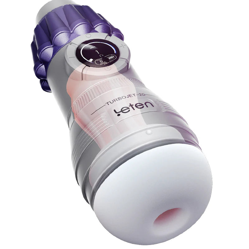 Leten Turbojet-20: Deep Throat Absaugung & starke Vibration Masturbator