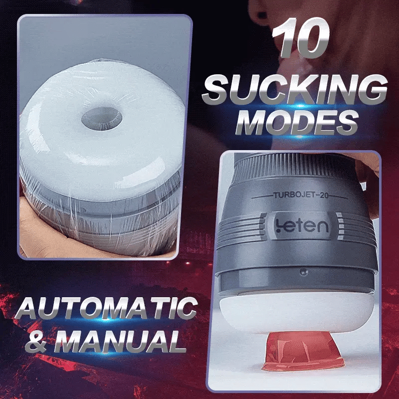 Leten Turbojet-20: Deep Throat Absaugung & starke Vibration Masturbator