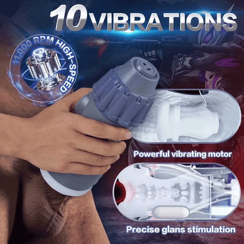 Leten Turbojet-20: Deep Throat Absaugung & starke Vibration Masturbator