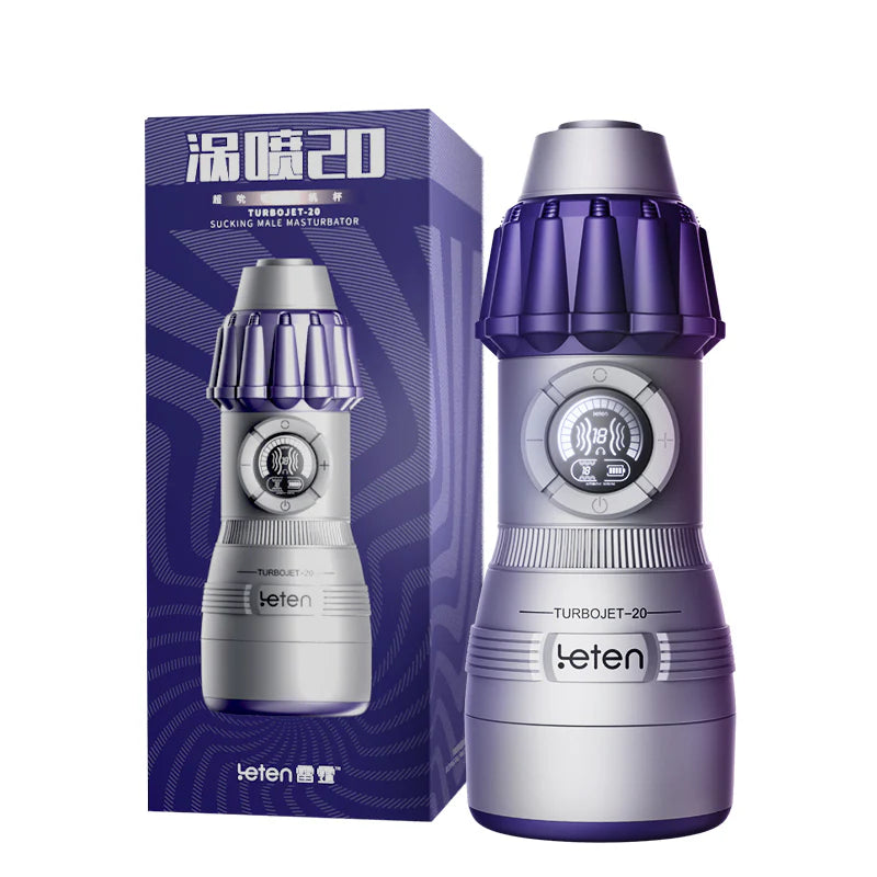 Leten Turbojet-20: Deep Throat Absaugung & starke Vibration Masturbator