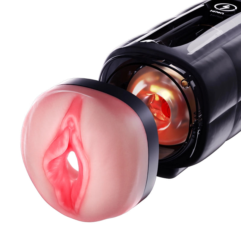 Leten Zero Gravity Pro: Masturbator mit Realistischer Vagina, 10 Stoßfunktion & Vibrationen und infrarotbeheizter Funktion