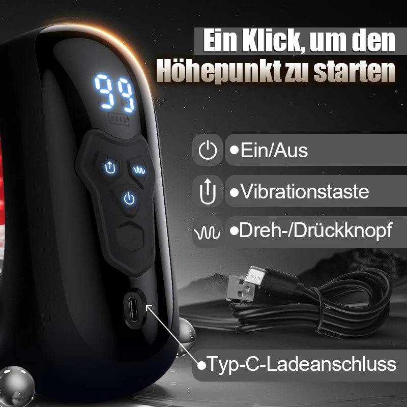 XG10: Männlicher Eicheltrainer mit 9 Beiß Rotations & Vibrationsmodi
