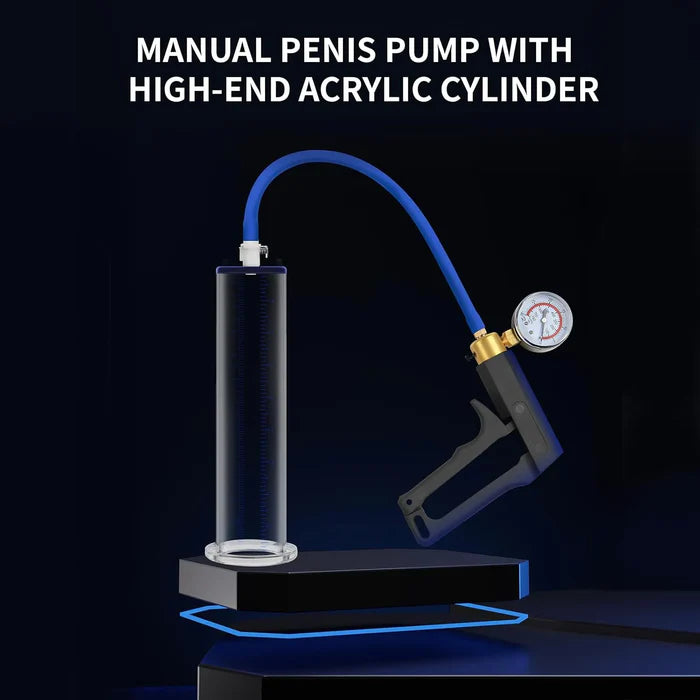 Manuelle Penis Pumpe mit Griff und Metallgriffen