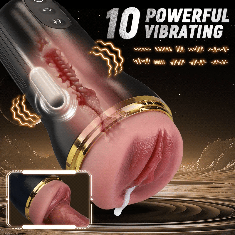XV6: Deep Throat Masturbator für Männer mit 10 Vibrations- und Saugmodi