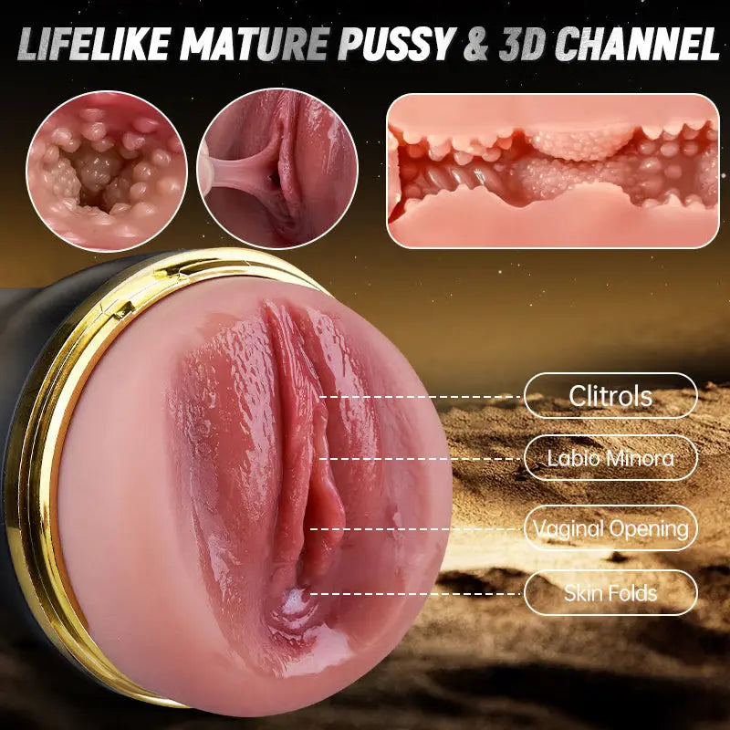 XV6: Deep Throat Masturbator für Männer mit 10 Vibrations- und Saugmodi