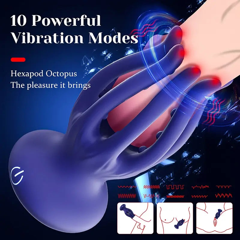 XG16: Octopus-Tentakel-Eicheltrainer mit 10 Vibrationsmodi