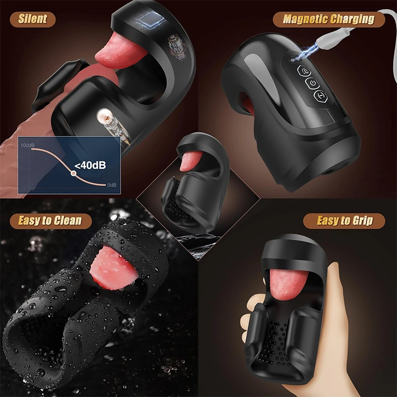 XG18: Penis Trainings Vibrator mit 10 Klammer Lecking und Vibrationsmodi