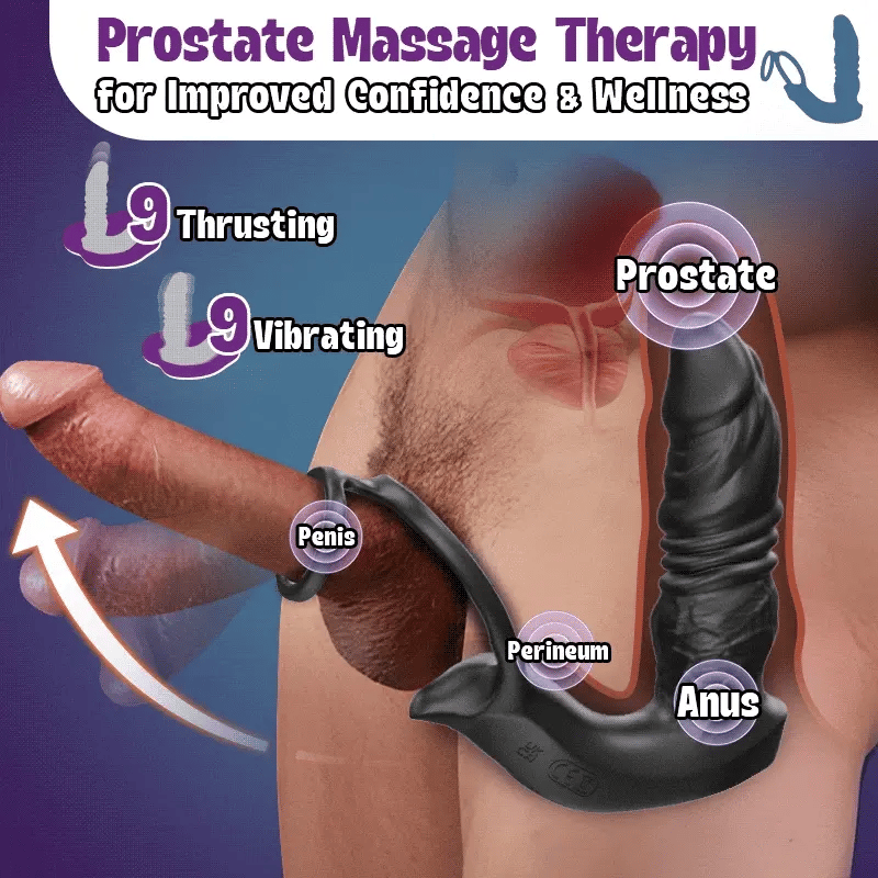 PM7: Prostata-Spielzeug mit Stöße und 9 Vibrationsstufen
