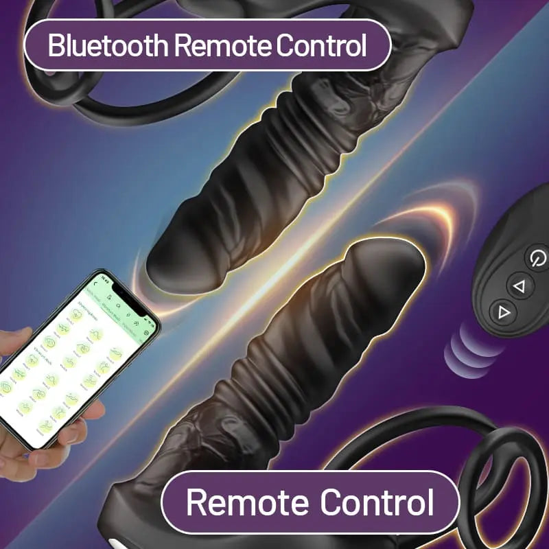 PM7: Prostata-Spielzeug mit Stöße und 9 Vibrationsstufen