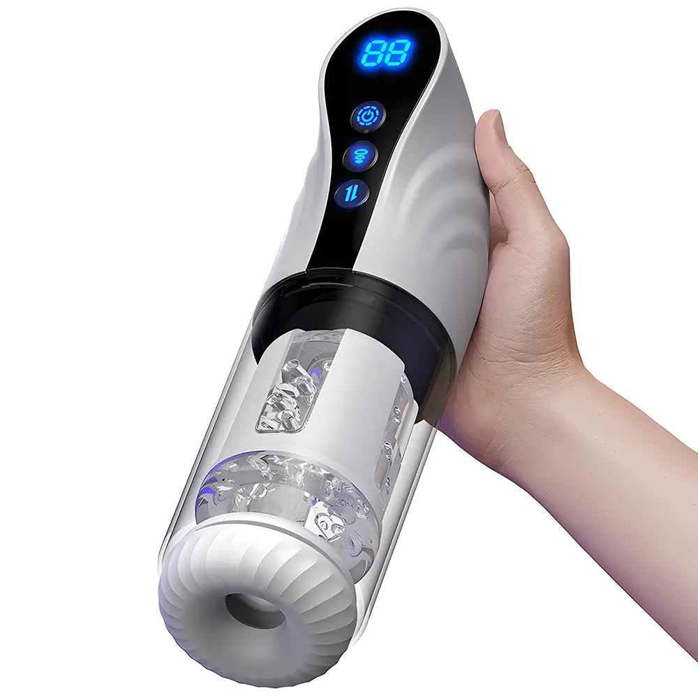 XS17: Automatischer Rotierender Masturbator mit 9 Saugen und Stoßfunktion