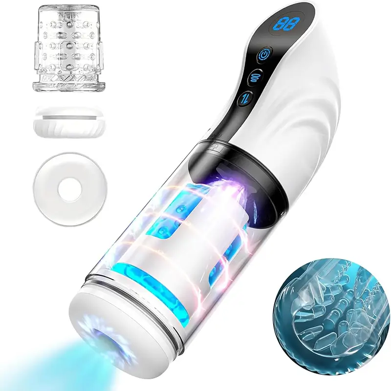 XS17: Automatischer Rotierender Masturbator mit 9 Saugen und Stoßfunktion