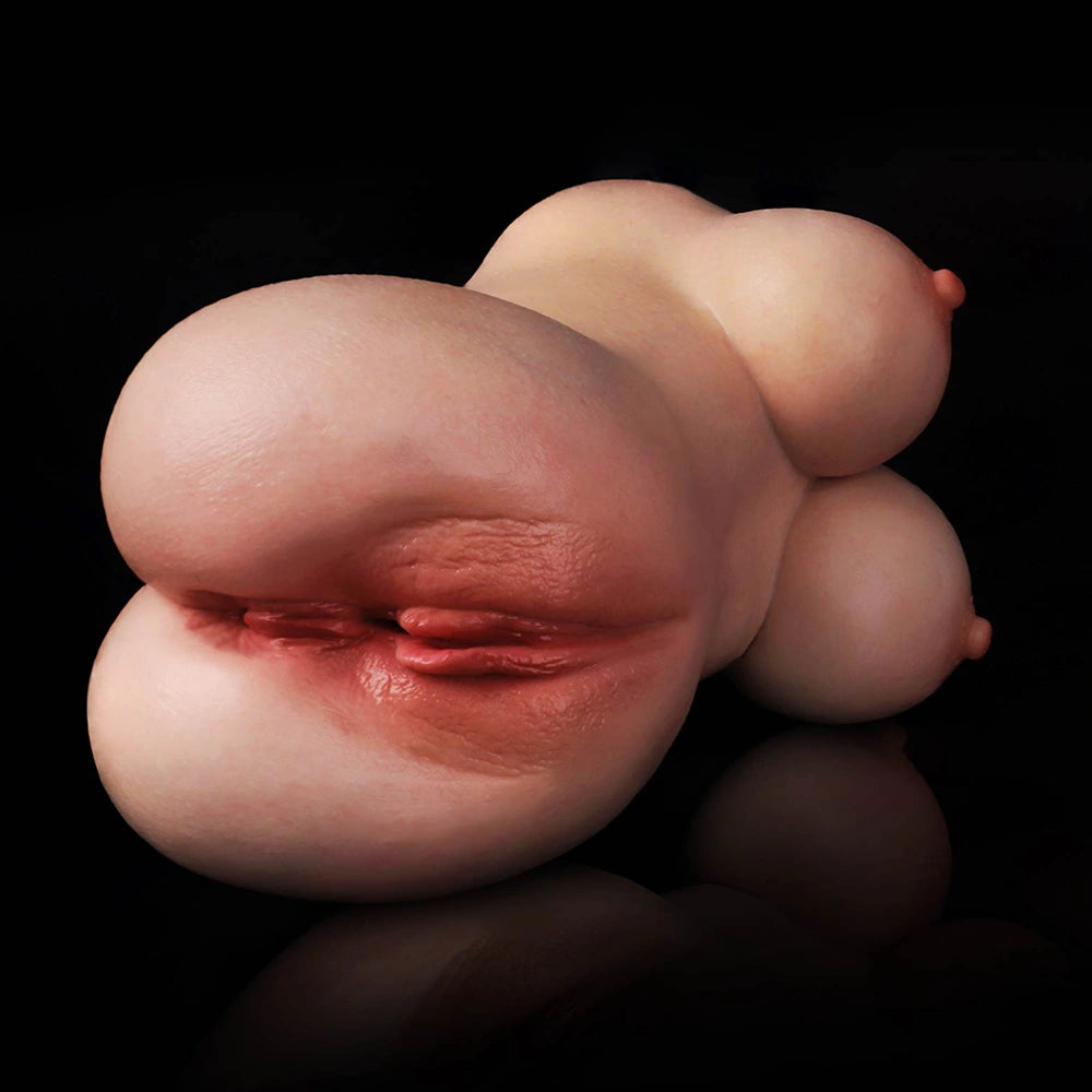 Kait: 1,4kg realistischer silikon Pocket Pussy mit Titty