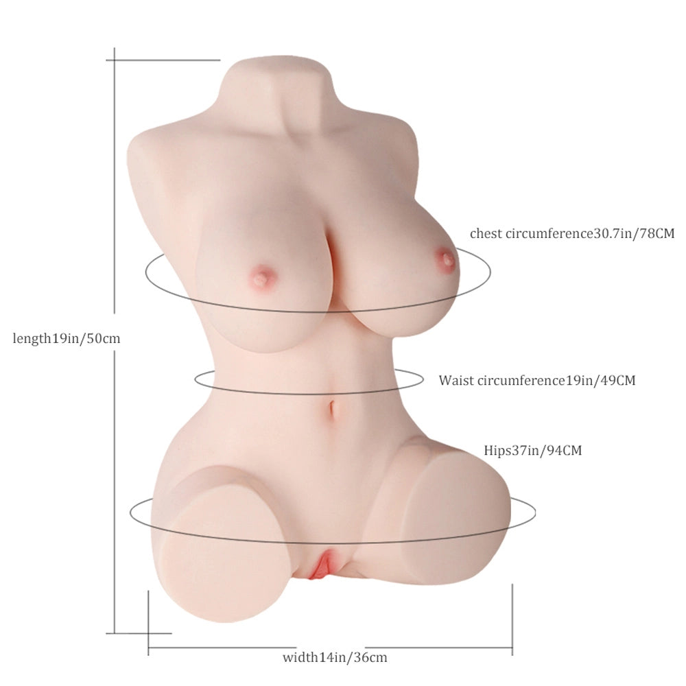 Lucinda: 13,51kg Realistischer Silikon Torso Sexpuppen