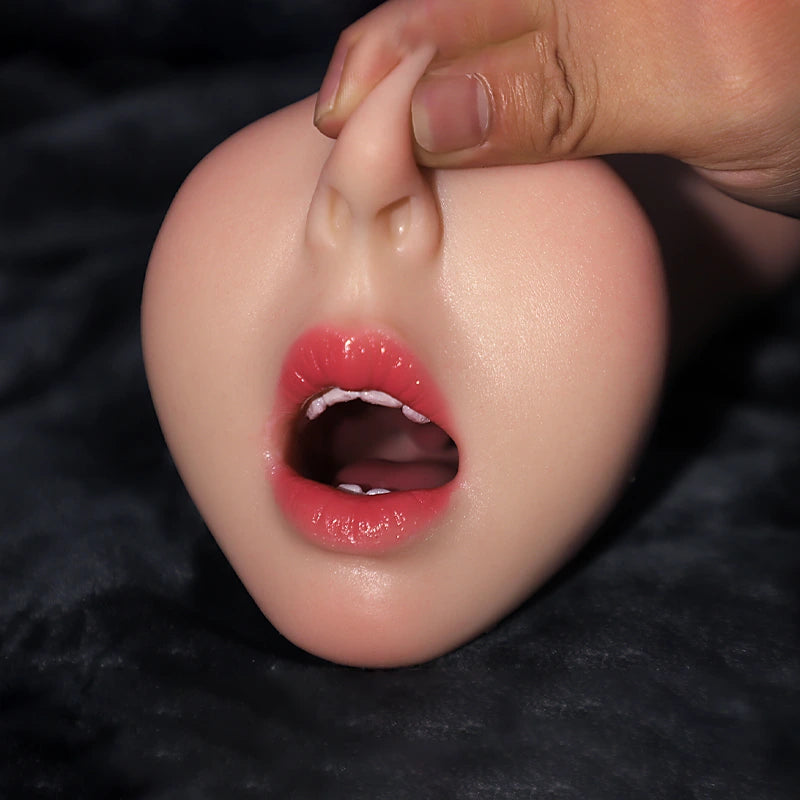 Emma: 1,04kg Silikon Taschenmuschi mit Mund, Vagina, Anus