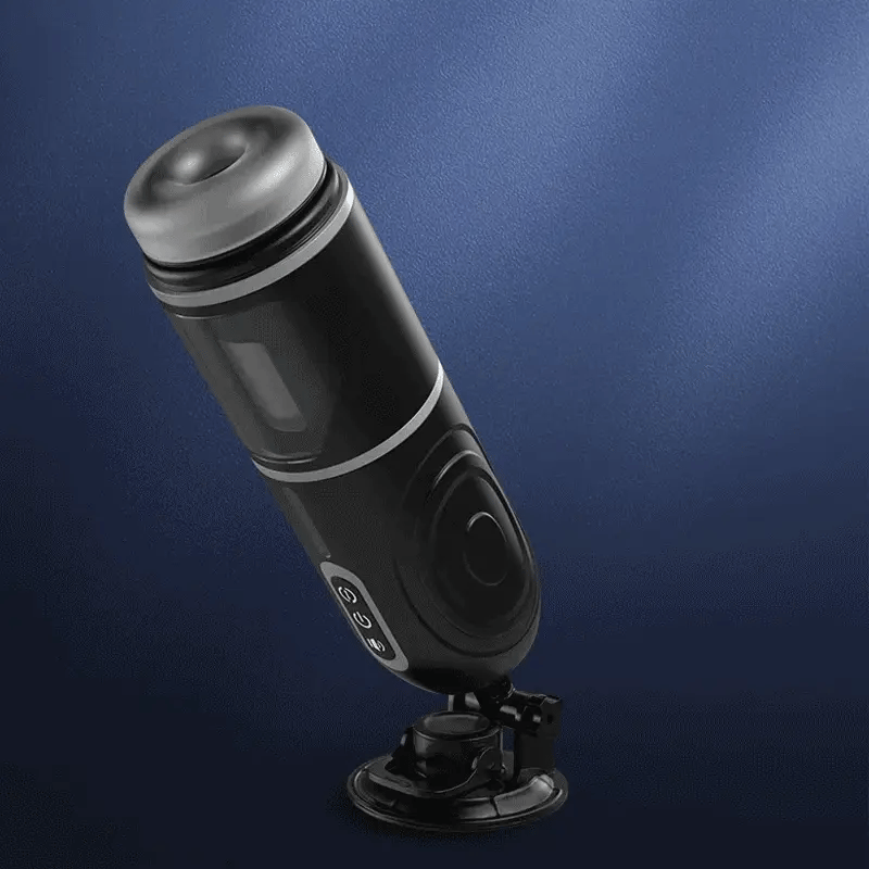 XR12: Teleskopierender Rotations-Masturbationsbecher mit Saugfuß