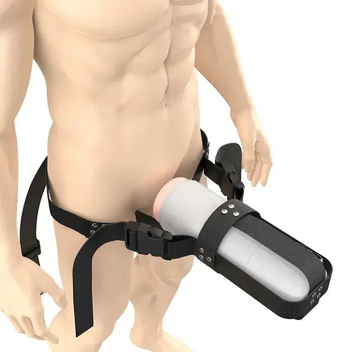 XA6: Tragbarer Gurt für Masturbationsbecher