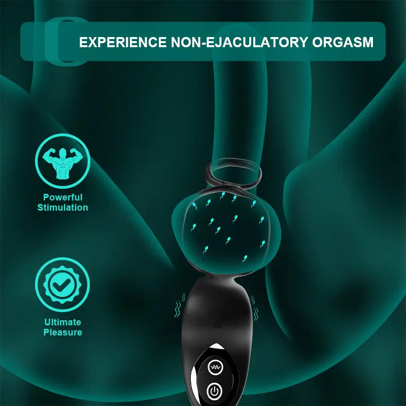 PM9: Tragbarer Prostata-Massager mit Fernsteuerung und 9 Stoß- & Vibrationsmodi