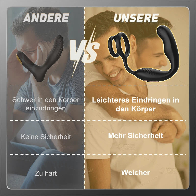 PM10: Prostata Stimulator Anuserweiterung mit 10-Frequenz-Vibration und Rotation