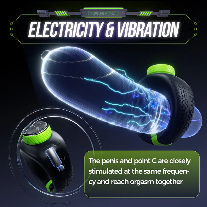 PR1: Verstellbarer, app-gesteuerter Elektro-Stim- & vibrierender Penisring