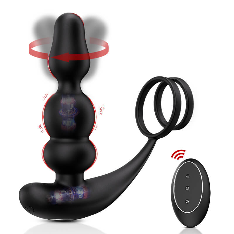 PM14: Tragbarer vibrierender und rotierender Prostata-Massager
