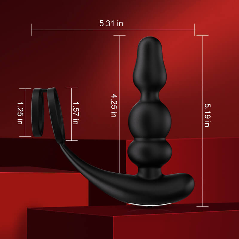 PM14: Tragbarer vibrierender und rotierender Prostata-Massager