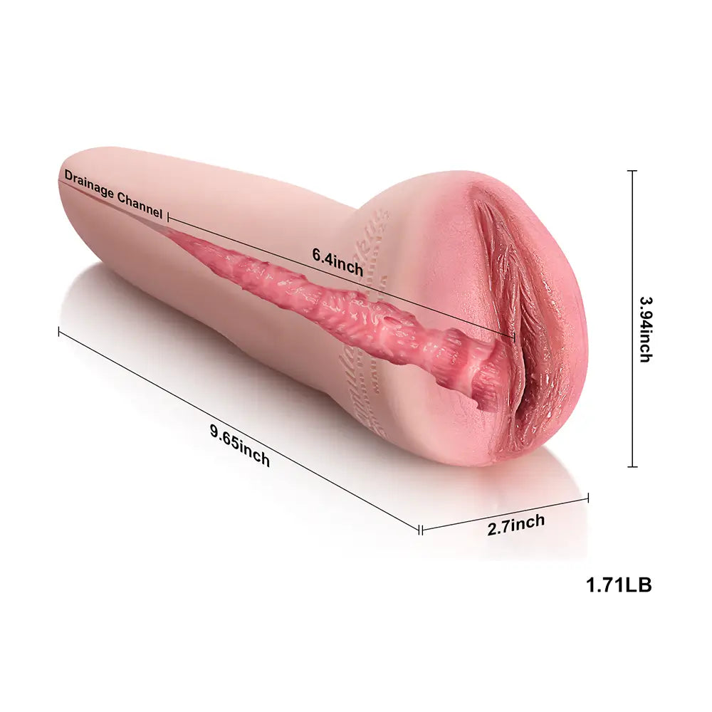 Dawn: 730g Voll Silicone Pussy mit Jungfrauenschamlippen